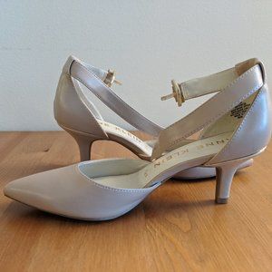Anne Klein iFlex strap kitten heel (nude)